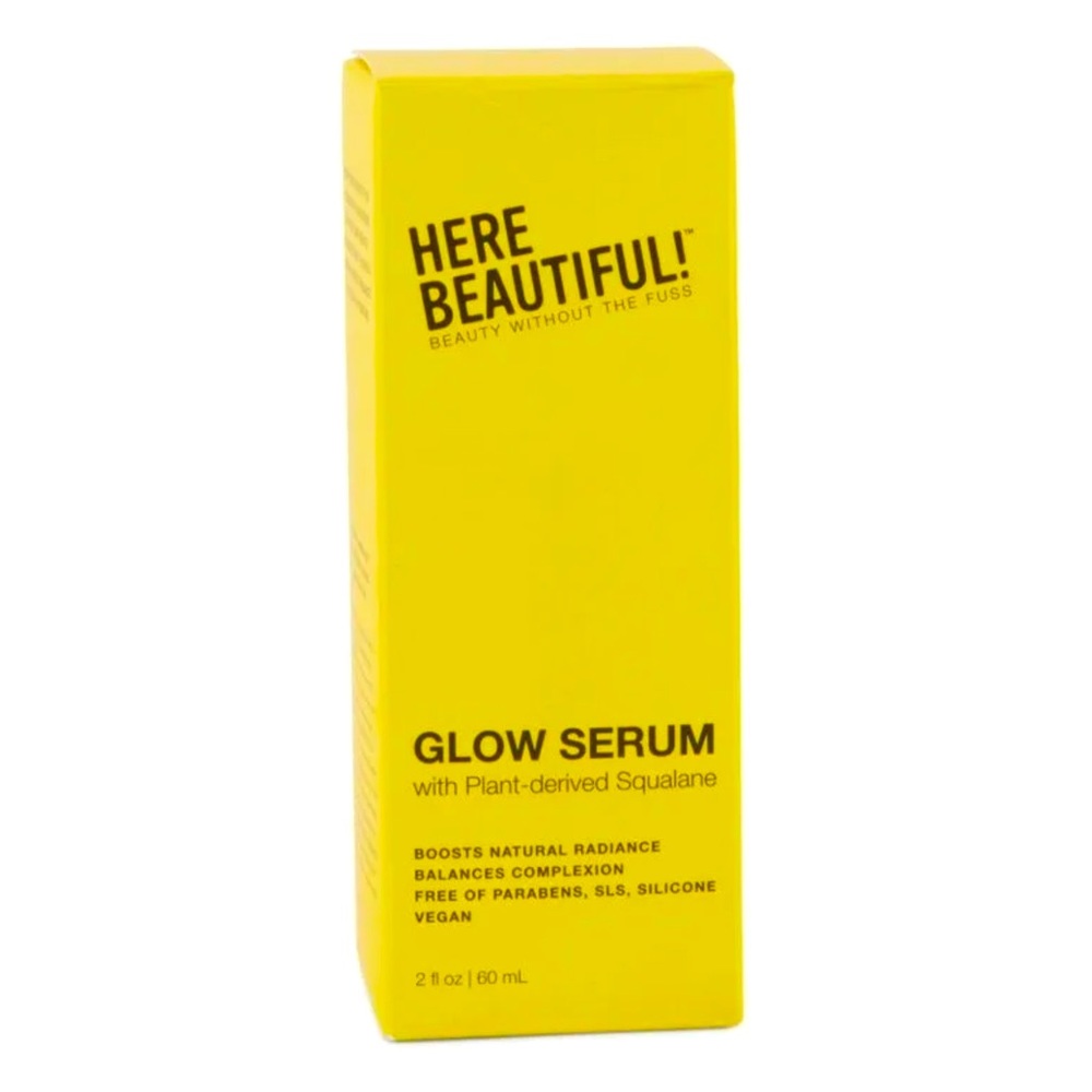 New, Here Beautiful Glow Serum with Squalane for Renewing and Balancing - 2 oz - Picture 3 of 5
